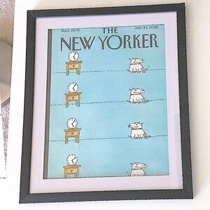 The New Yorker framed magazine: January 24, 2022, "Around the Clock", G. Booth